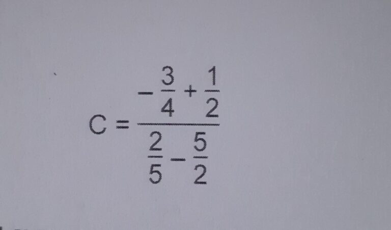 Calcul fraction