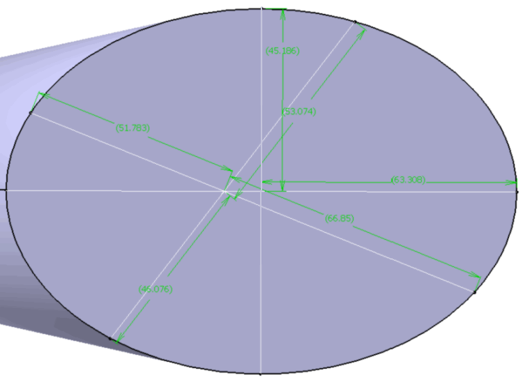 Calcul Surface ellipse