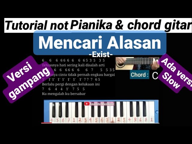 Chord Mencari Alasan oleh Exists