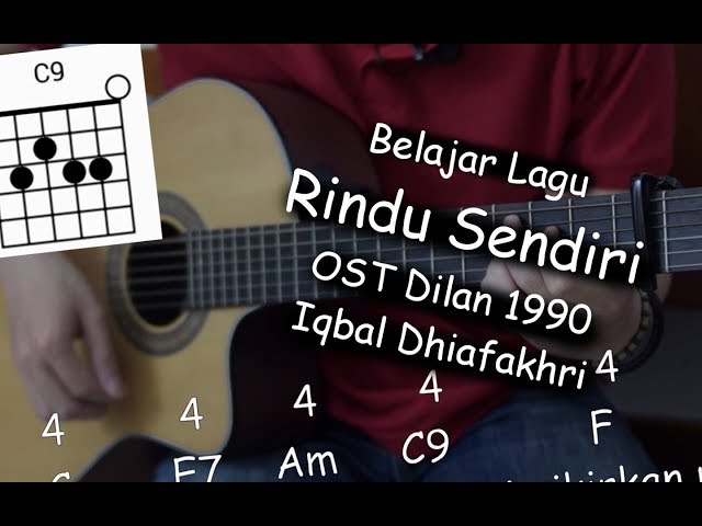 Chord Rindu Sendiri oleh Iqbaal Ramadhan (OST. Dilan 1990)